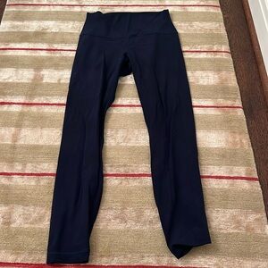 Navy Blue High waist Align Lululemon leggings, 6